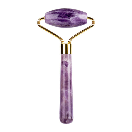 Amethyst Roller Single and Double-Headed with Amethyst Quasha