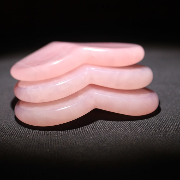 Heart-Shaped Quartz Guasha