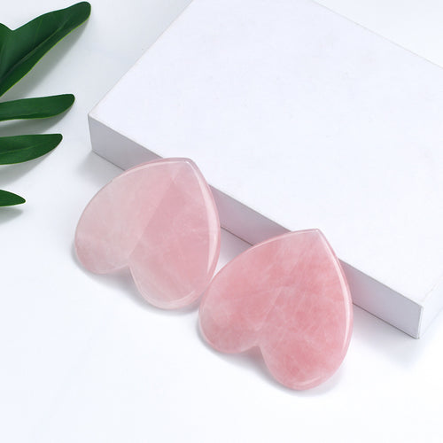 Heart-Shaped Quartz Guasha